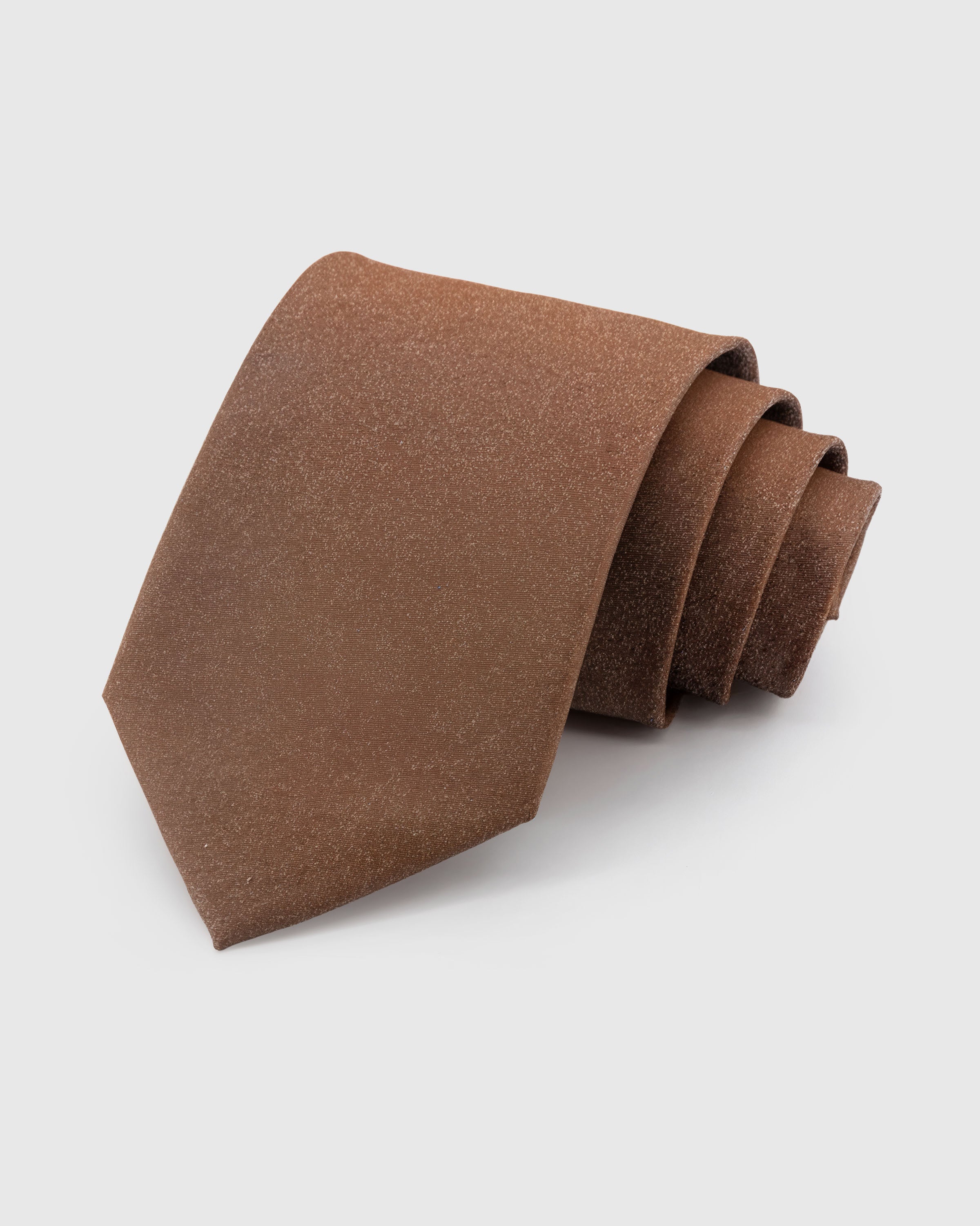 CARAMEL SHANTUNG TIE