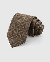 BRONZE BASKETWEAVE TIE