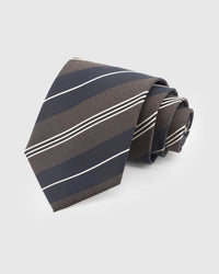 EVERGREEN RUST STRIPE TIE