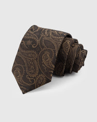 ESPRESSO PAISLEY TIE