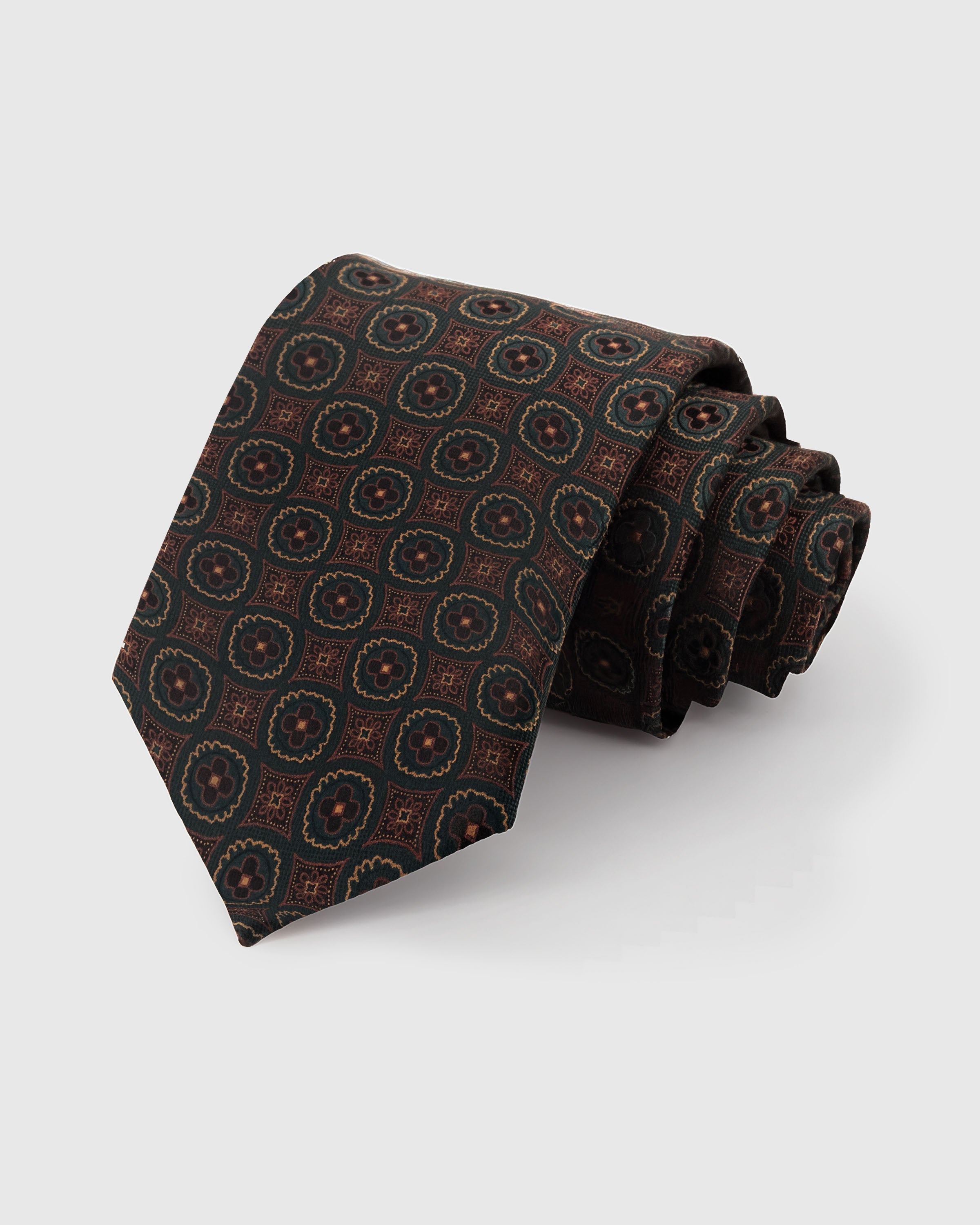 CHESTNUT MULTI STRIPE TIE