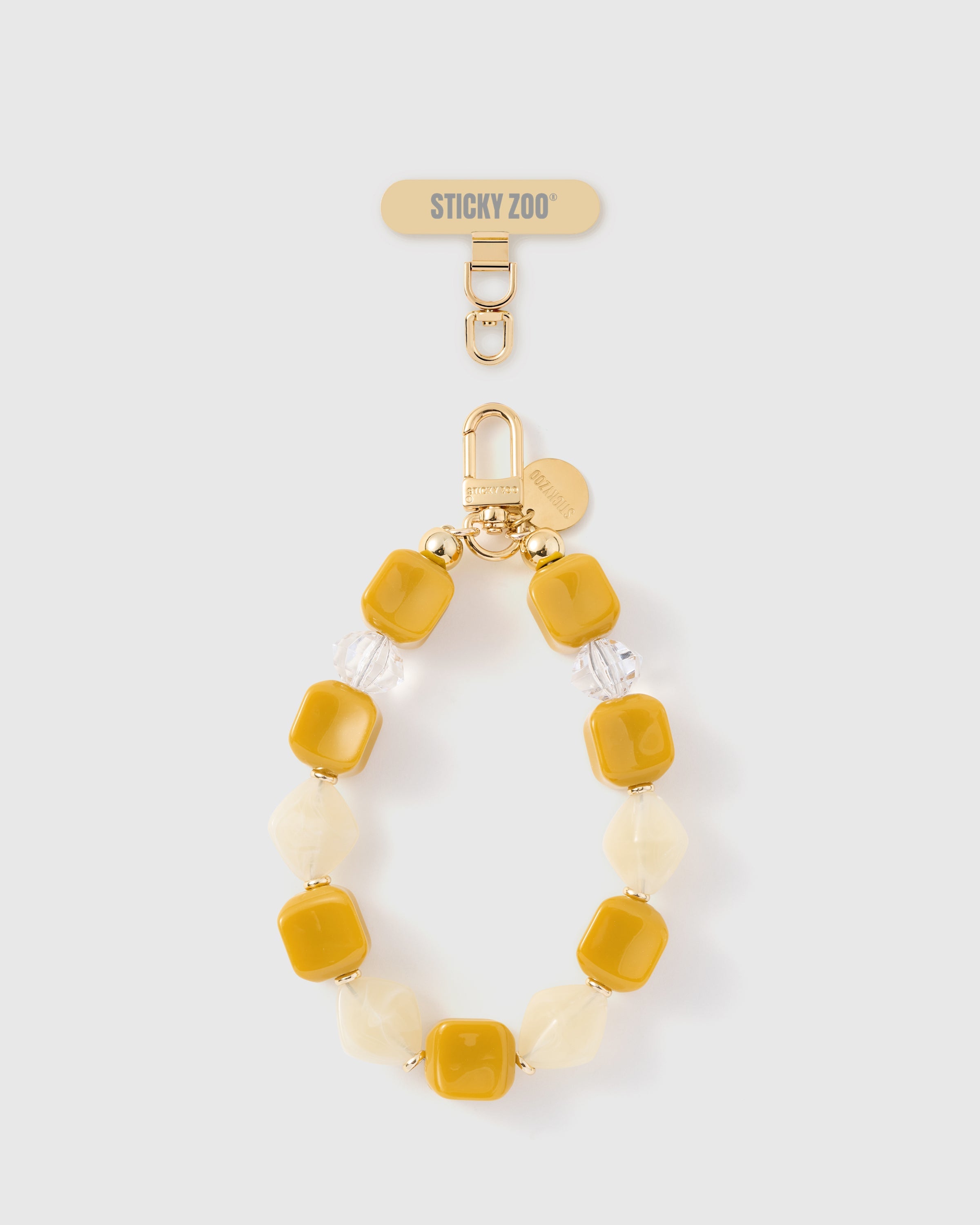 SAFFRON MARBLE MIX PHONE STRAP