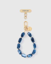 INDIGO MARBLE PHONE STRAP