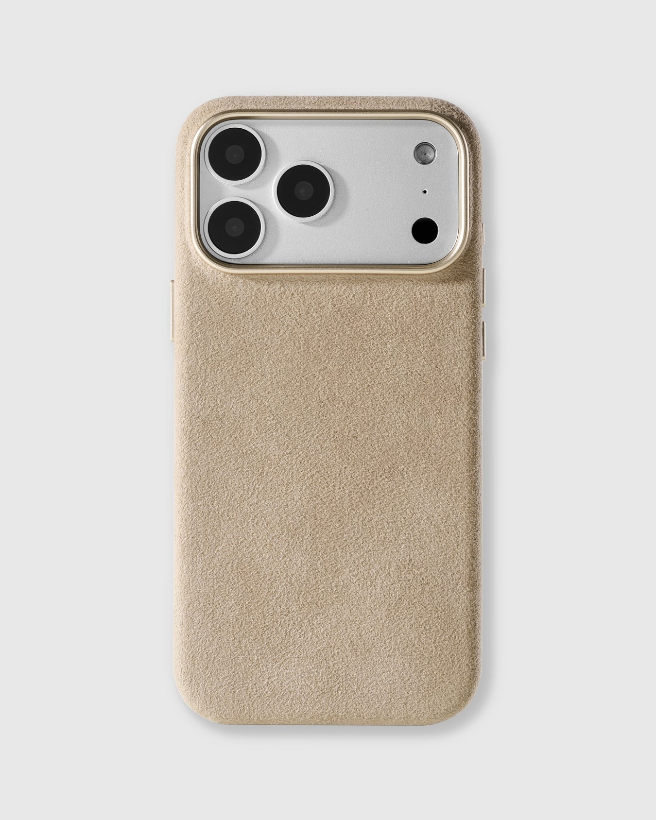 ALCANTARA PHONE CASE — SAND