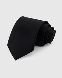 ONYX HERRINGBONE TIE
