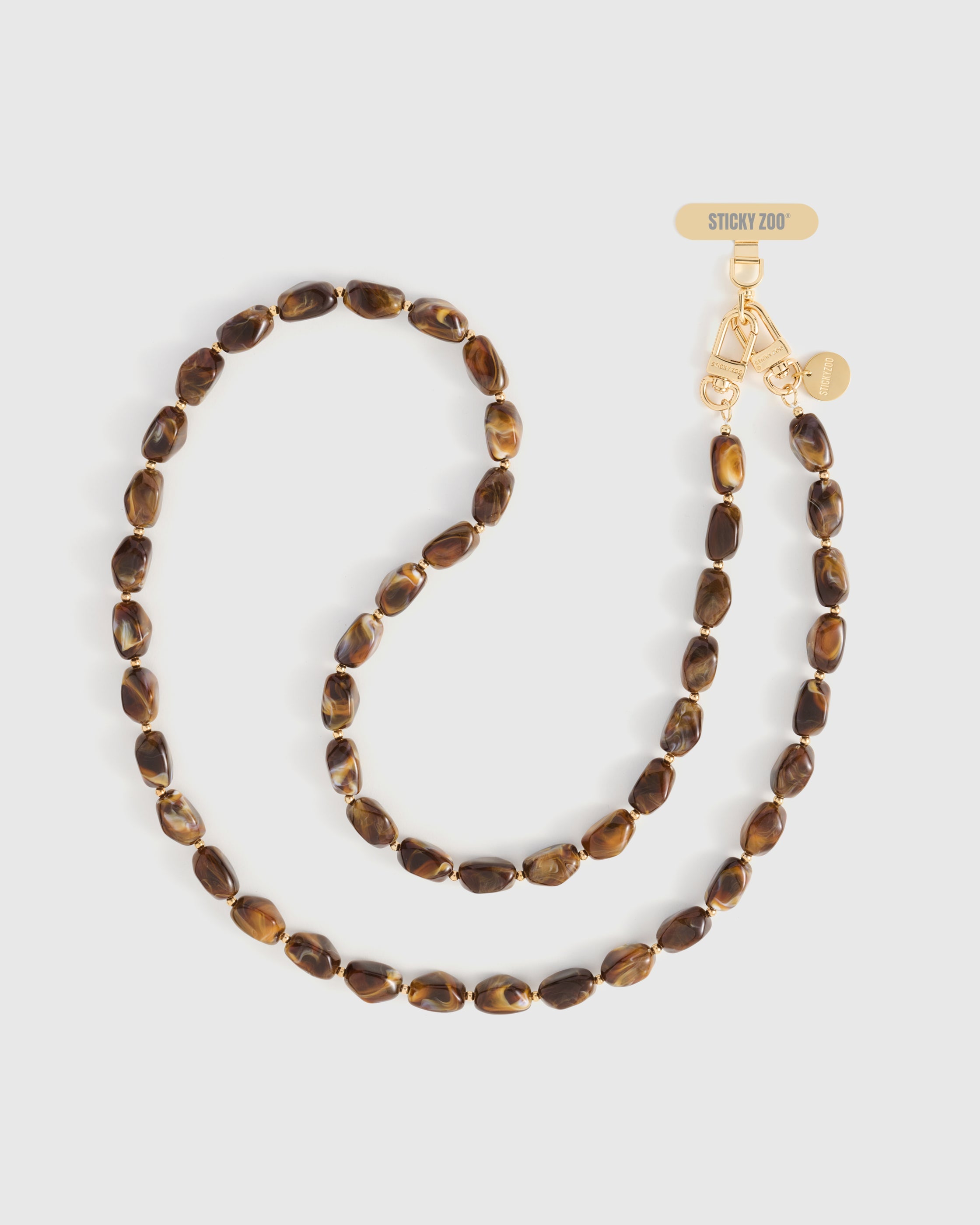 AMBER SMOKE CROSS-BODY PHONE STRAP