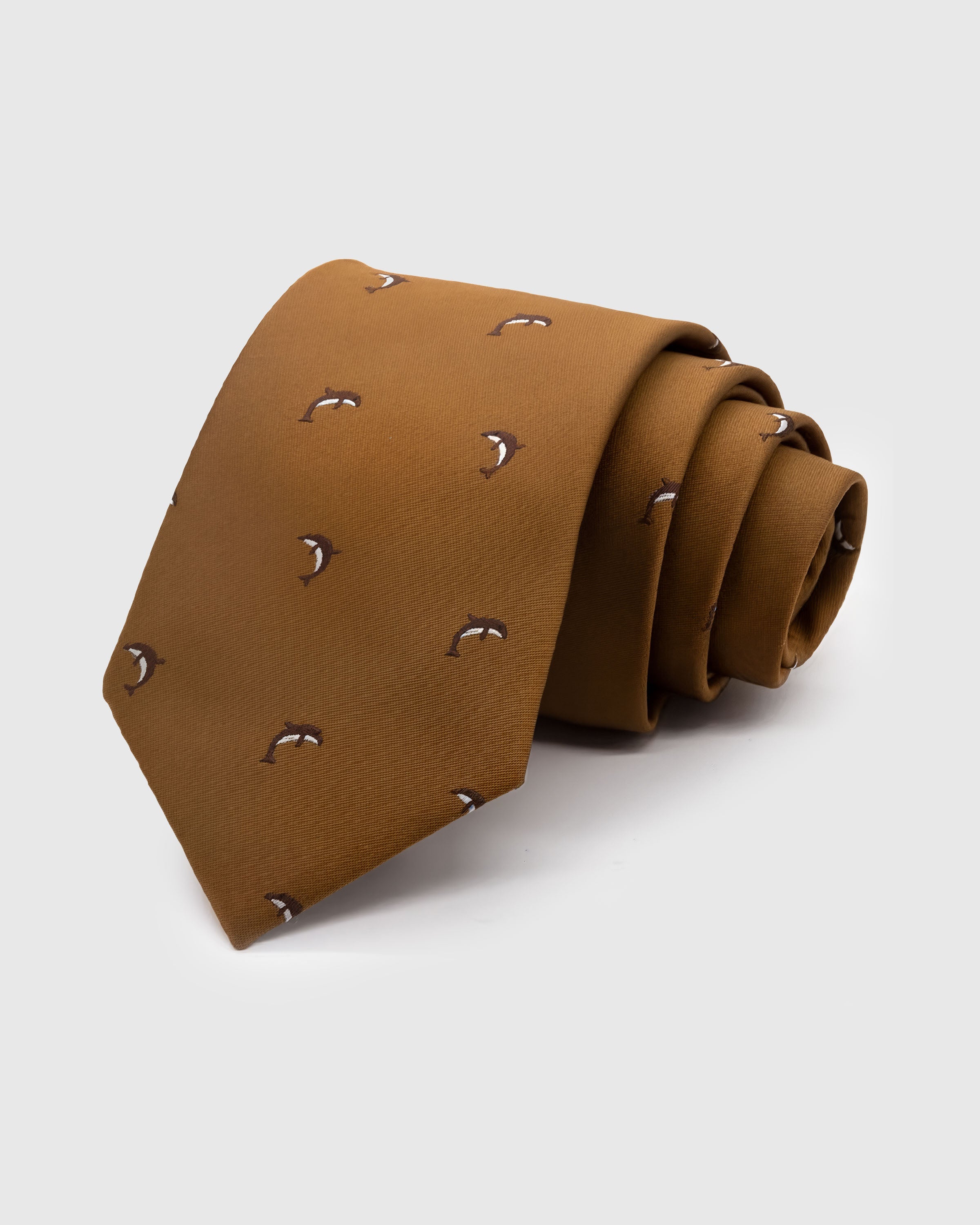 CARAMEL DOLPHIN TIE