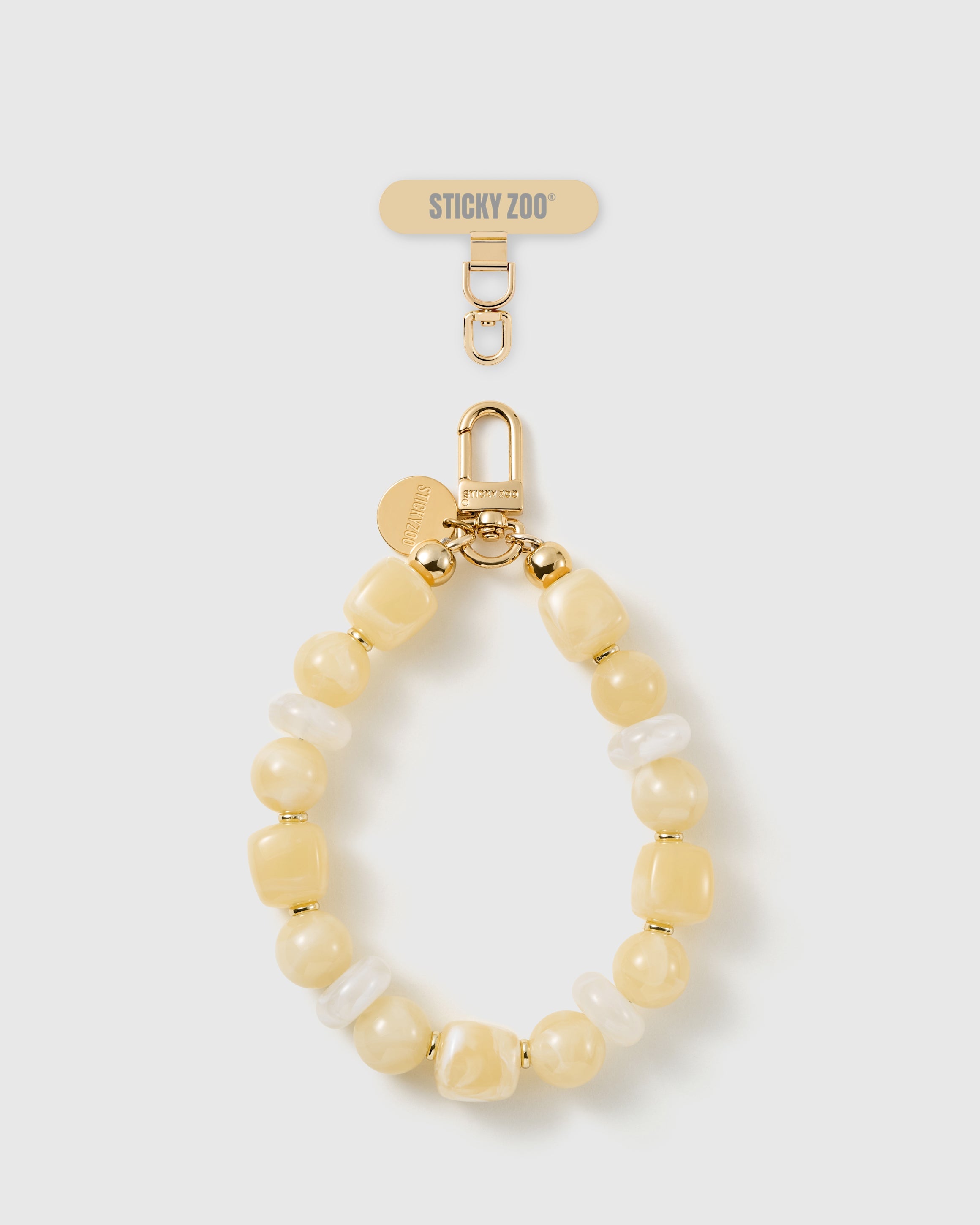 BUTTERMILK MARBLE MIX PHONE STRAP