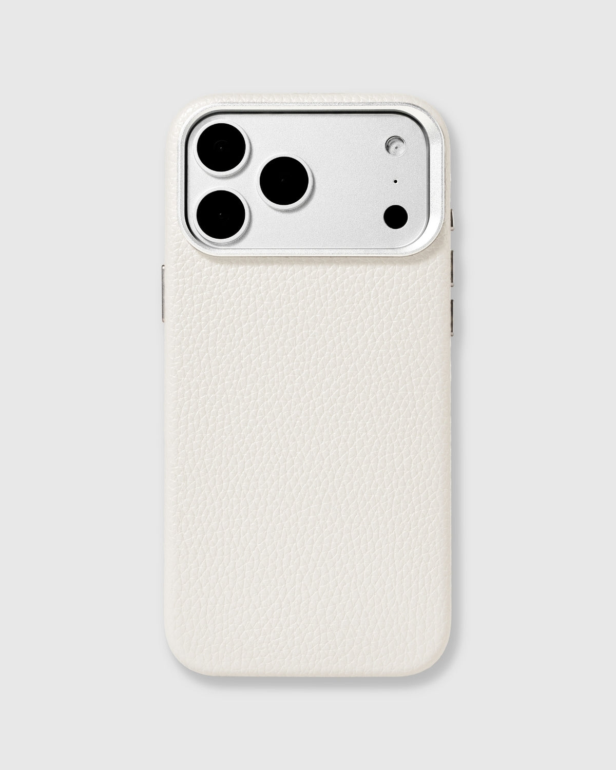 TEXTURED LEATHER CASE — WHITE