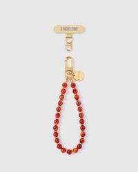 RED STONE PHONE STRAP