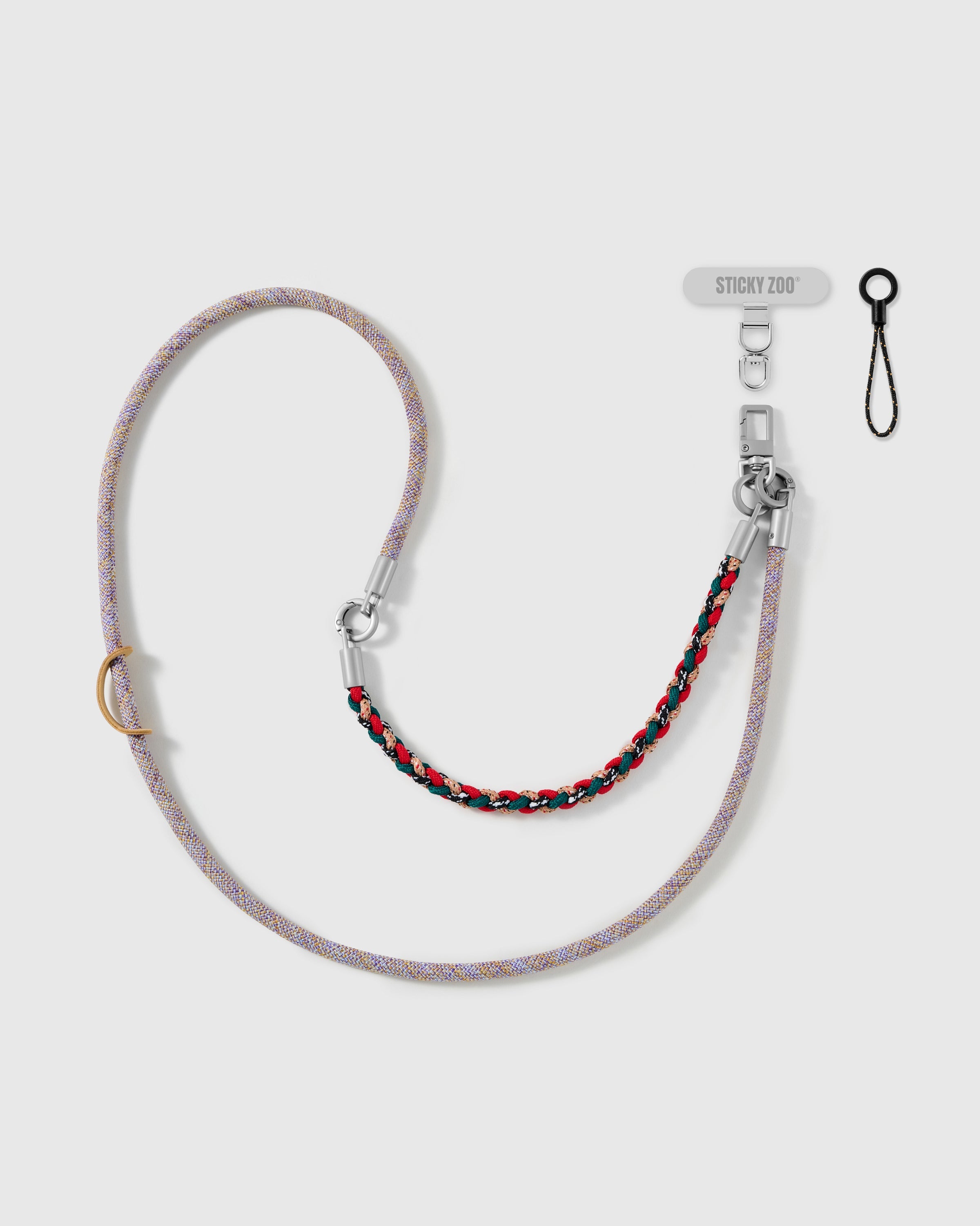 HEATHER BRAID CROSS-BODY PHONE STRAP