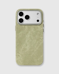 DENIM PHONE CASE — OLIVE