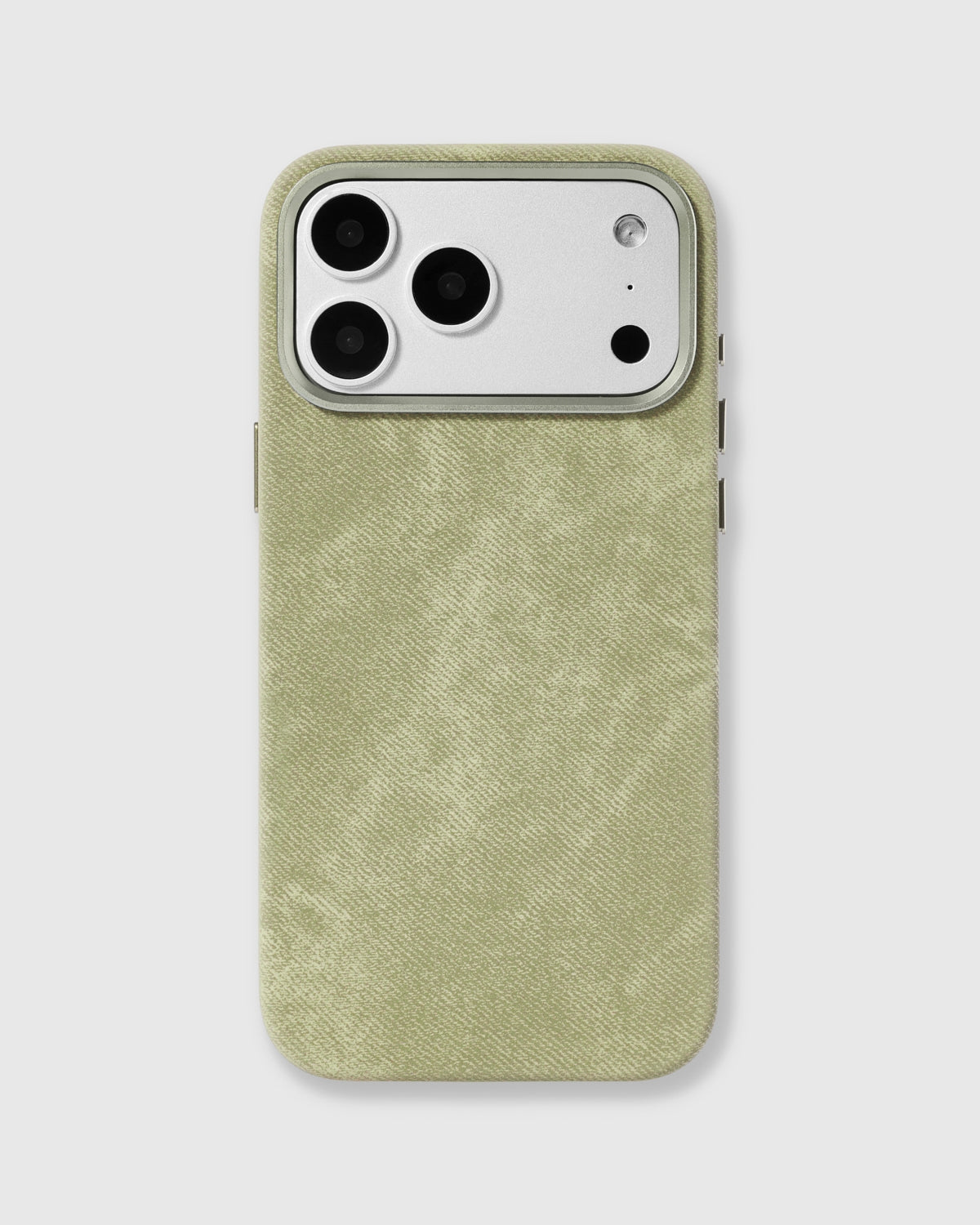 DENIM PHONE CASE — OLIVE