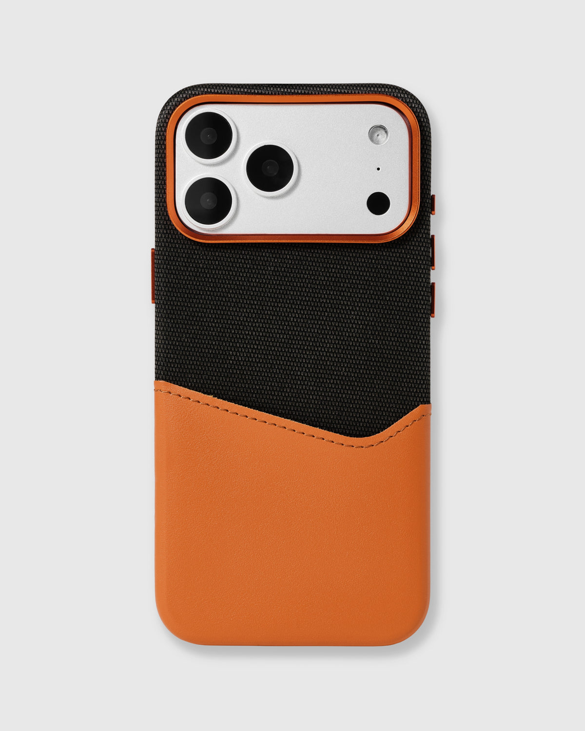 WALLET PHONE CASE — BLACK ORANGE
