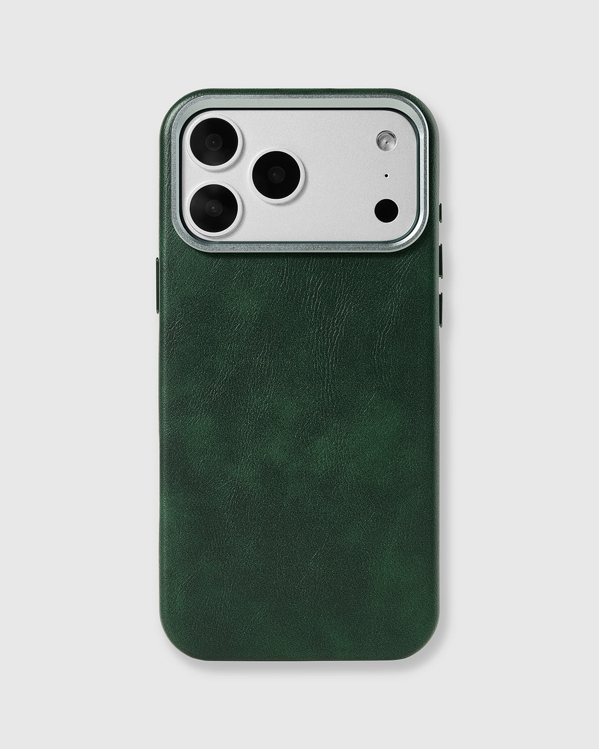 VINTAGE LEATHER PHONE CASE — GREEN
