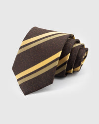ESPRESSO GOLD STRIPE TIE