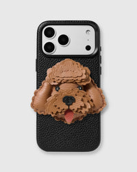 POODLE CHARM CASE — CREAM