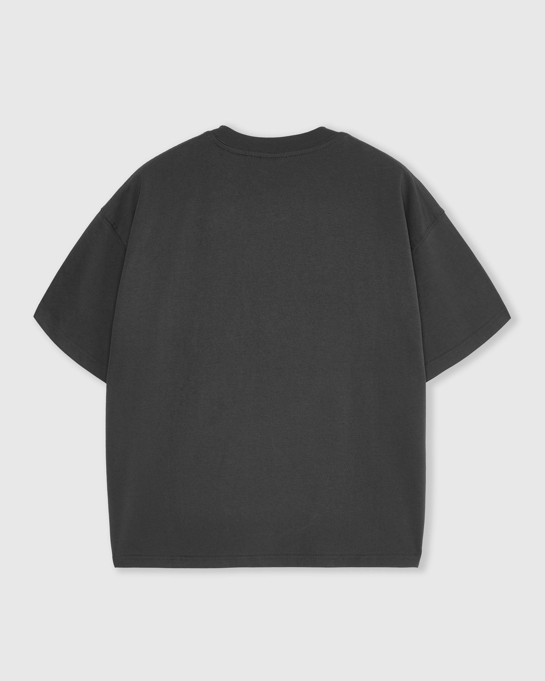DACHSHUND PEARL EMBELLISHED T-SHIRT — DARK GREY