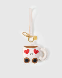 HEART-EYES COFFEE CUP CHARM
