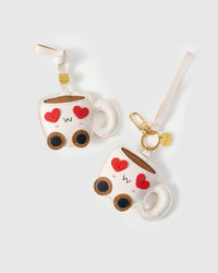 HEART-EYES COFFEE CUP CHARM