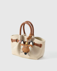 FOX CHARM charm — real French leather, 3 days by hand.