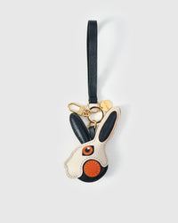 RABBIT CHARM charm — real French leather, 3 days by hand.