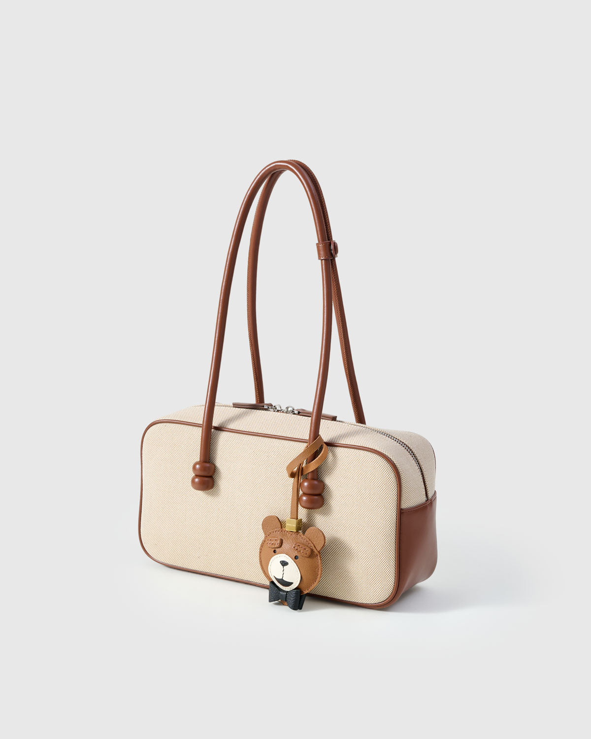 TEDDY BEAR CHARM charm — real French leather, 3 days by hand.