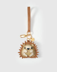 HEDGEHOG CHARM — French Alran leather from Tarn, France, founded 1903, Entreprise du Patrimoine Vivant.
