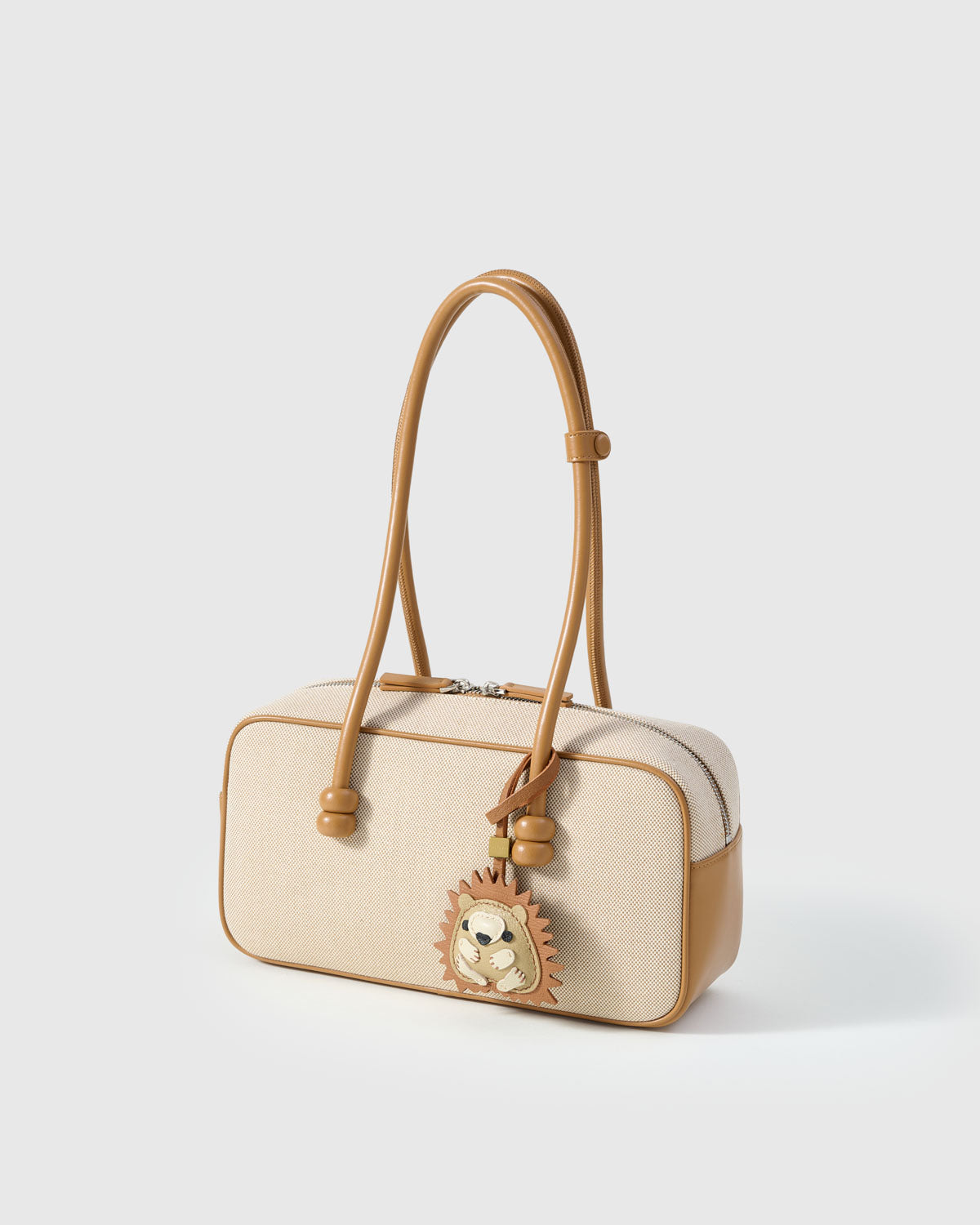 HEDGEHOG CHARM charm — real French leather, 3 days by hand.