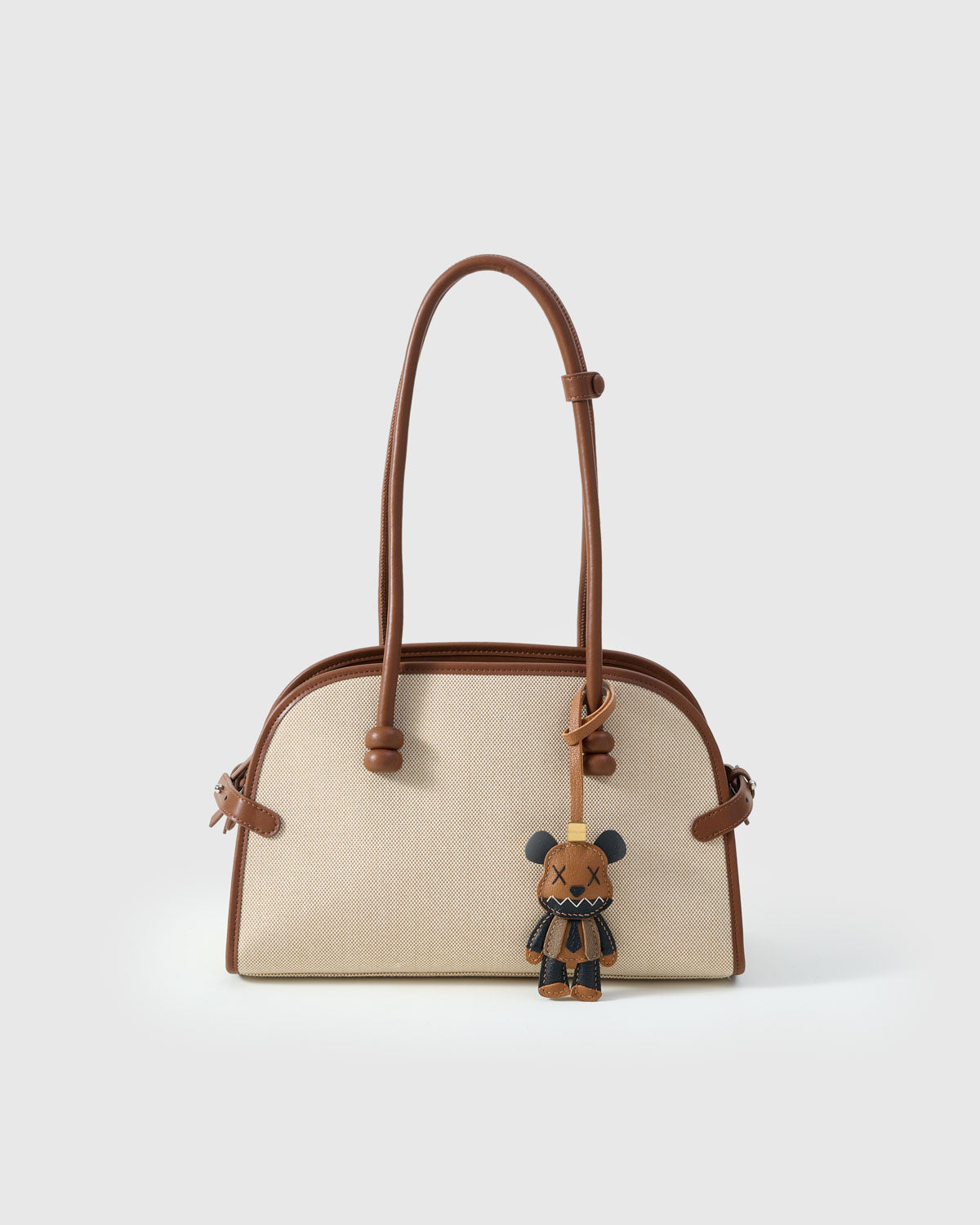 VIOLENT BEAR CHARM — French Alran leather from Tarn, France, founded 1903, Entreprise du Patrimoine Vivant.