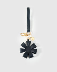 STICKYZOO Daisy Bag Charm in warm taupe — handmade French Alran goatskin, hand-cut and hand-stitched over 3 days.