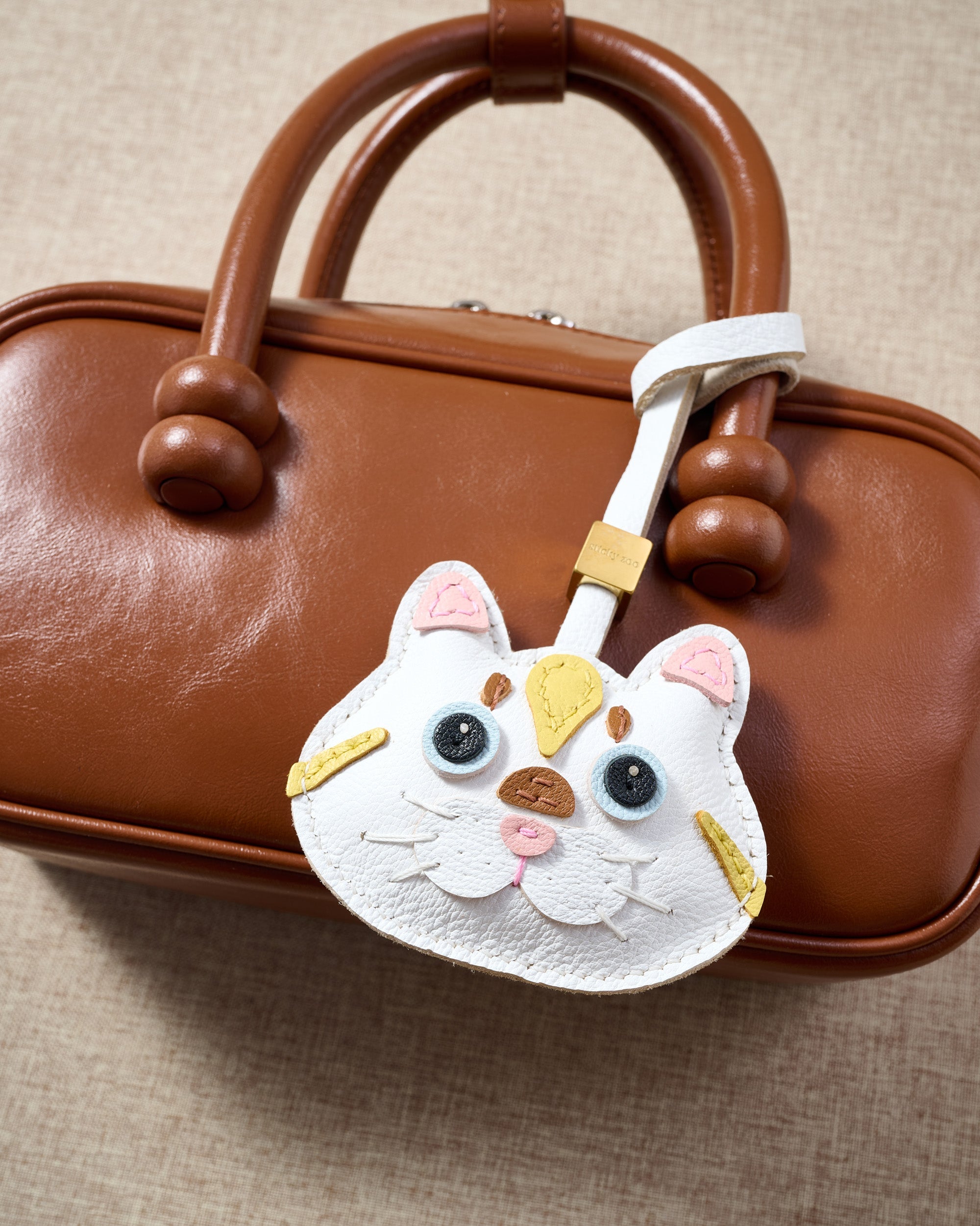 SILVER TABBY CAT CHARM