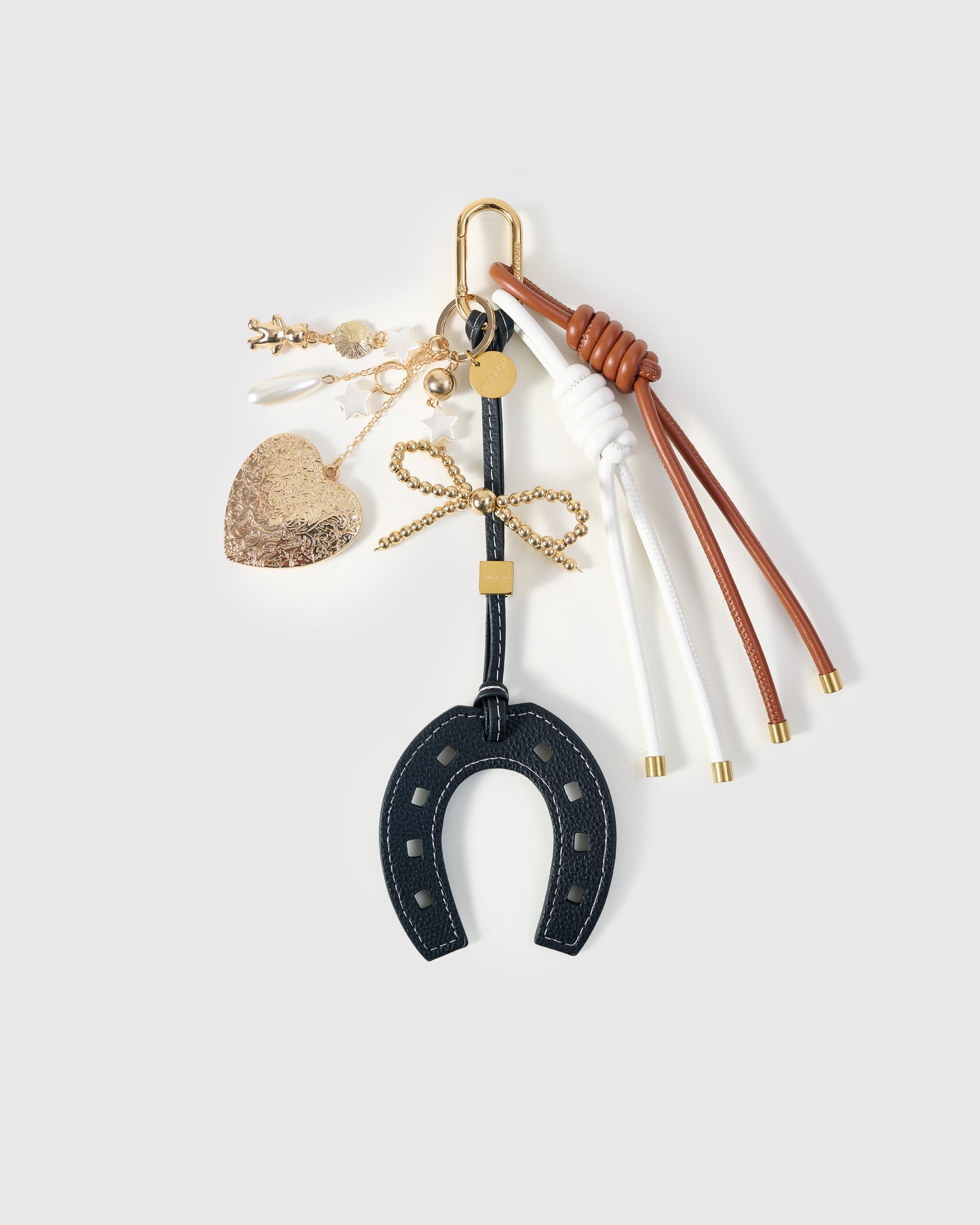 CHARM NG LUCKY HORSESHOE BOW STACK