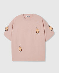 HONEY BEE SCATTER T-SHIRT — PINK