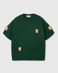 HONEY BEE SCATTER T-SHIRT — GREEN
