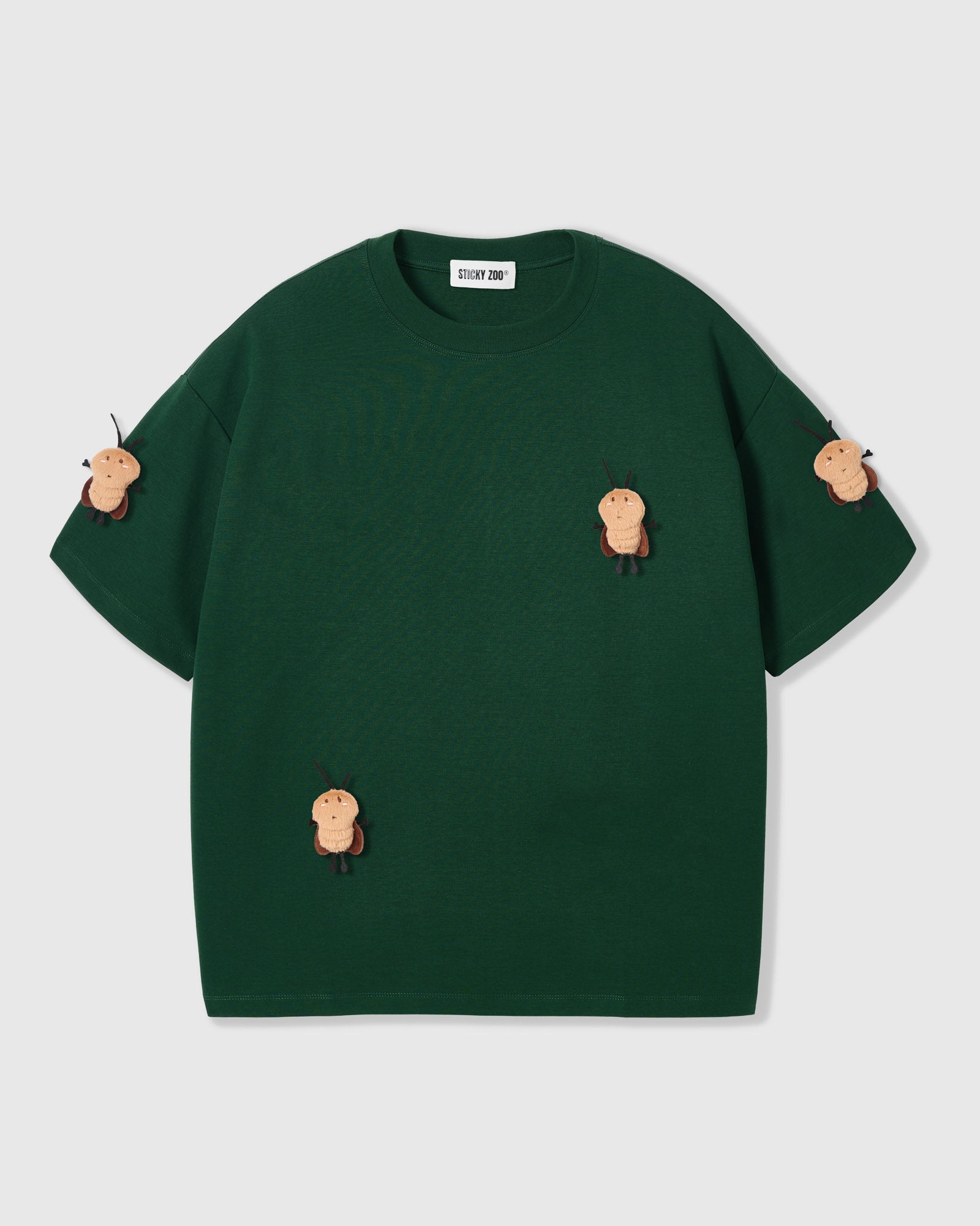 HONEY BEE SCATTER T-SHIRT — GREEN