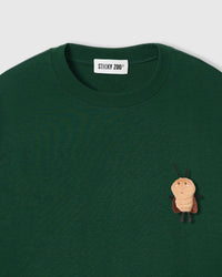 HONEY BEE SCATTER T-SHIRT — GREEN