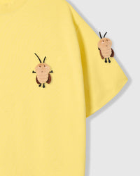 HONEY BEE SCATTER T-SHIRT — YELLOW