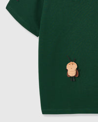 HONEY BEE SCATTER T-SHIRT — GREEN