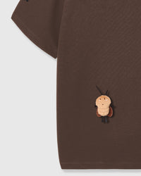 HONEY BEE SCATTER T-SHIRT — BROWN