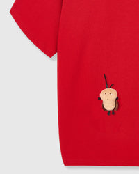 HONEY BEE SCATTER T-SHIRT — RED