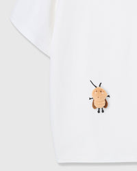 HONEY BEE SCATTER T-SHIRT — WHITE