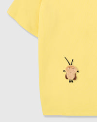 HONEY BEE SCATTER T-SHIRT — YELLOW