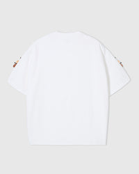 HONEY BEE SCATTER T-SHIRT — WHITE