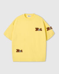 WILD TEDDY SCATTER T-SHIRT — YELLOW