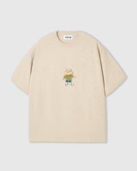 WELL-DRESSED FROG T-SHIRT — CREAM