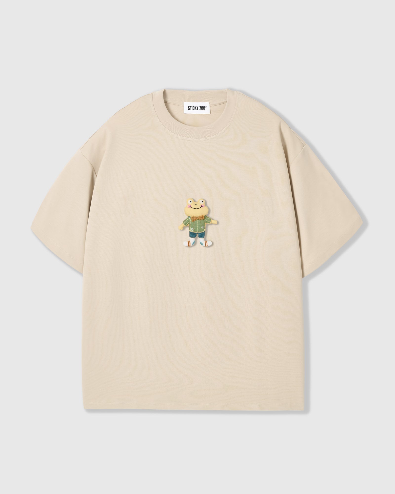 WELL-DRESSED FROG T-SHIRT — CREAM