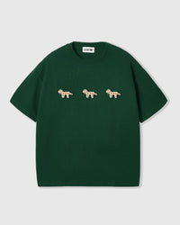 SPOTTY PUPPY TRIO T-SHIRT — GREEN