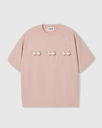 PLAID DACHSHUND TRIO T-SHIRT — PINK