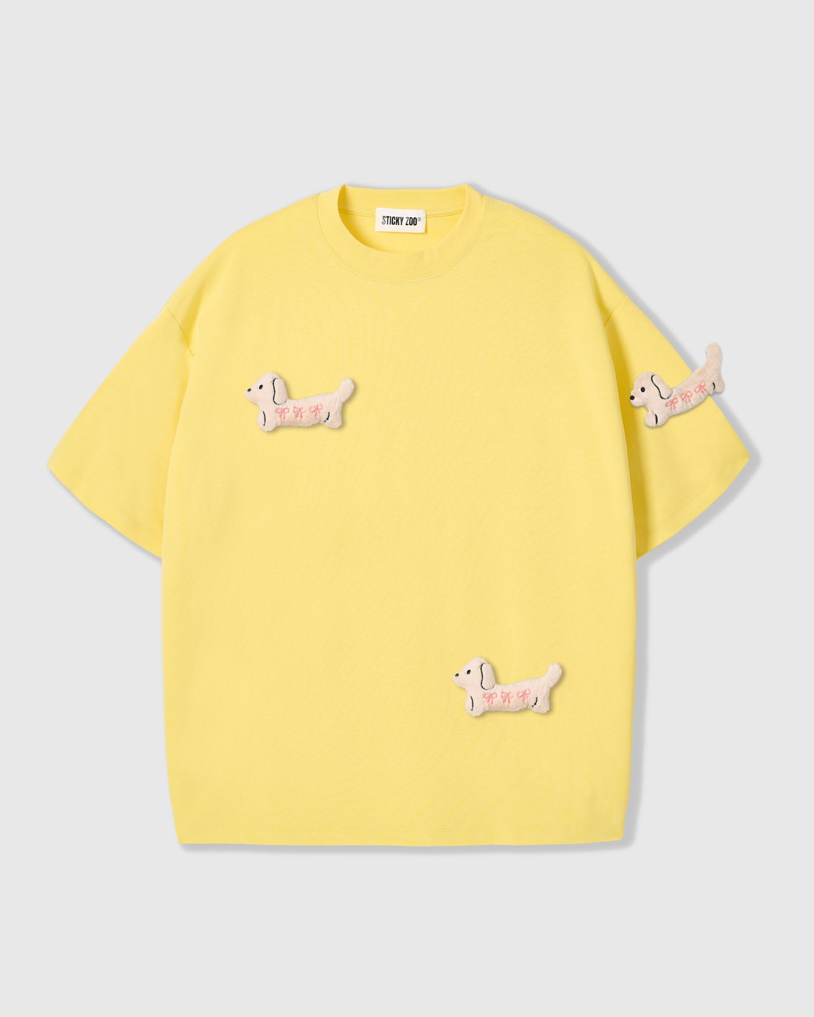 BOW PUPPY SCATTER T-SHIRT — DILAW